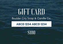 Load image into Gallery viewer, Boulder City Soap &amp; Candle Co. Gift Card