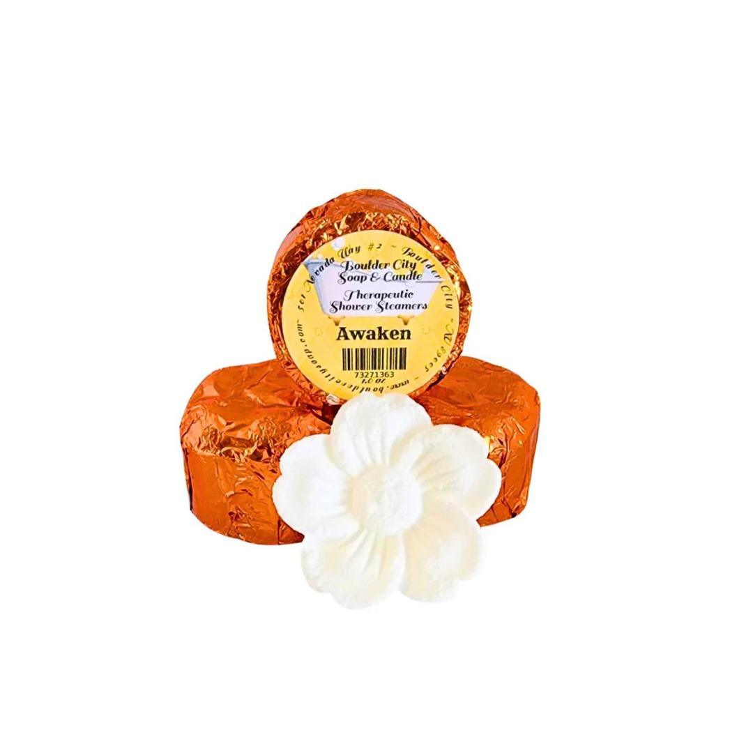 Shower Steamers - Handmade - Essential Oils - Awaken - 1.6oz - Bouldercitysoap