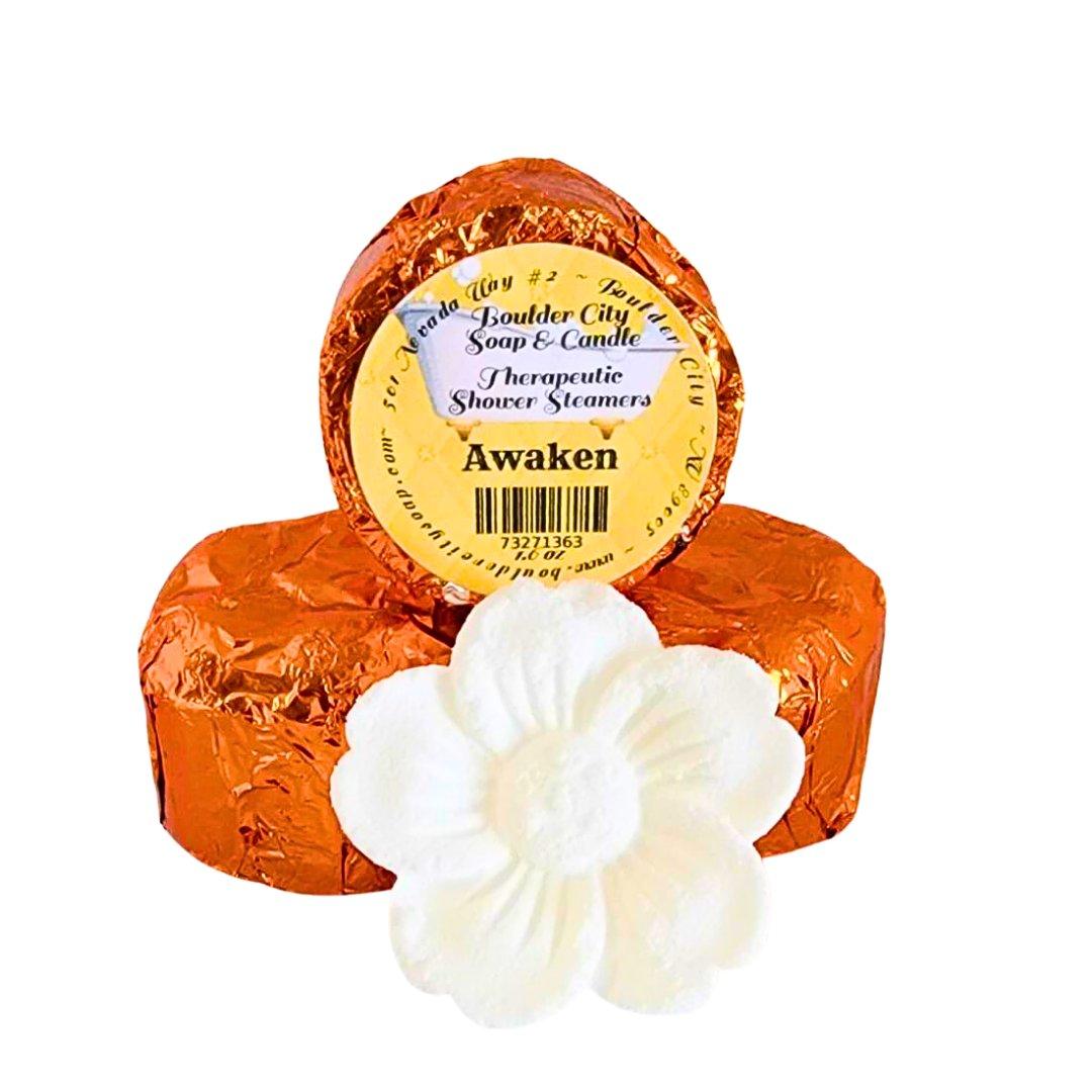 Shower Steamers - Handmade - Essential Oils - Awaken - 1.6oz - Bouldercitysoap