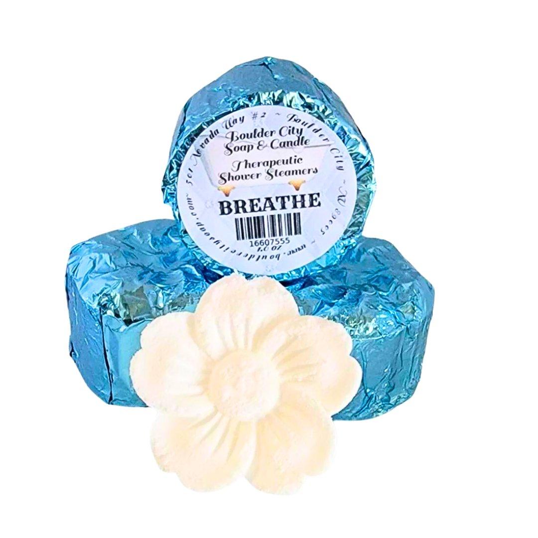 Shower Steamers - Handmade - Essential Oils - Breathe - 1.6oz - Bouldercitysoap