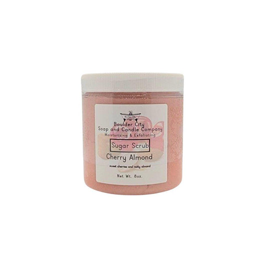 Clean - Handmade - Sugar Scrub - Cherry Almond - 8oz - Bouldercitysoap