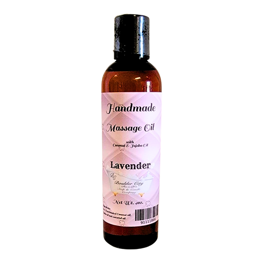Lavender Massage Oil 8oz - Boulder City Soap & Candle Co.