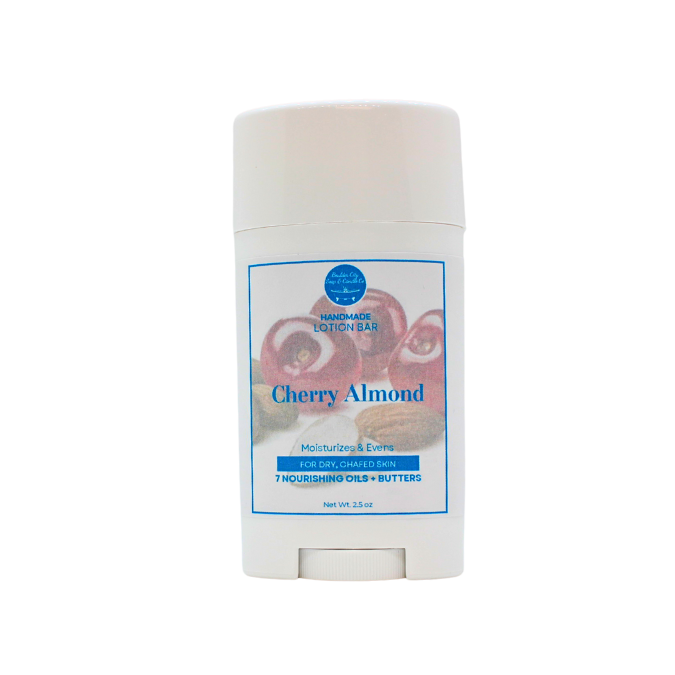 Lotion Bar | Cherry Almond | Handcrafted | All-Natural | 2.5oz | Bouldercitysoap
