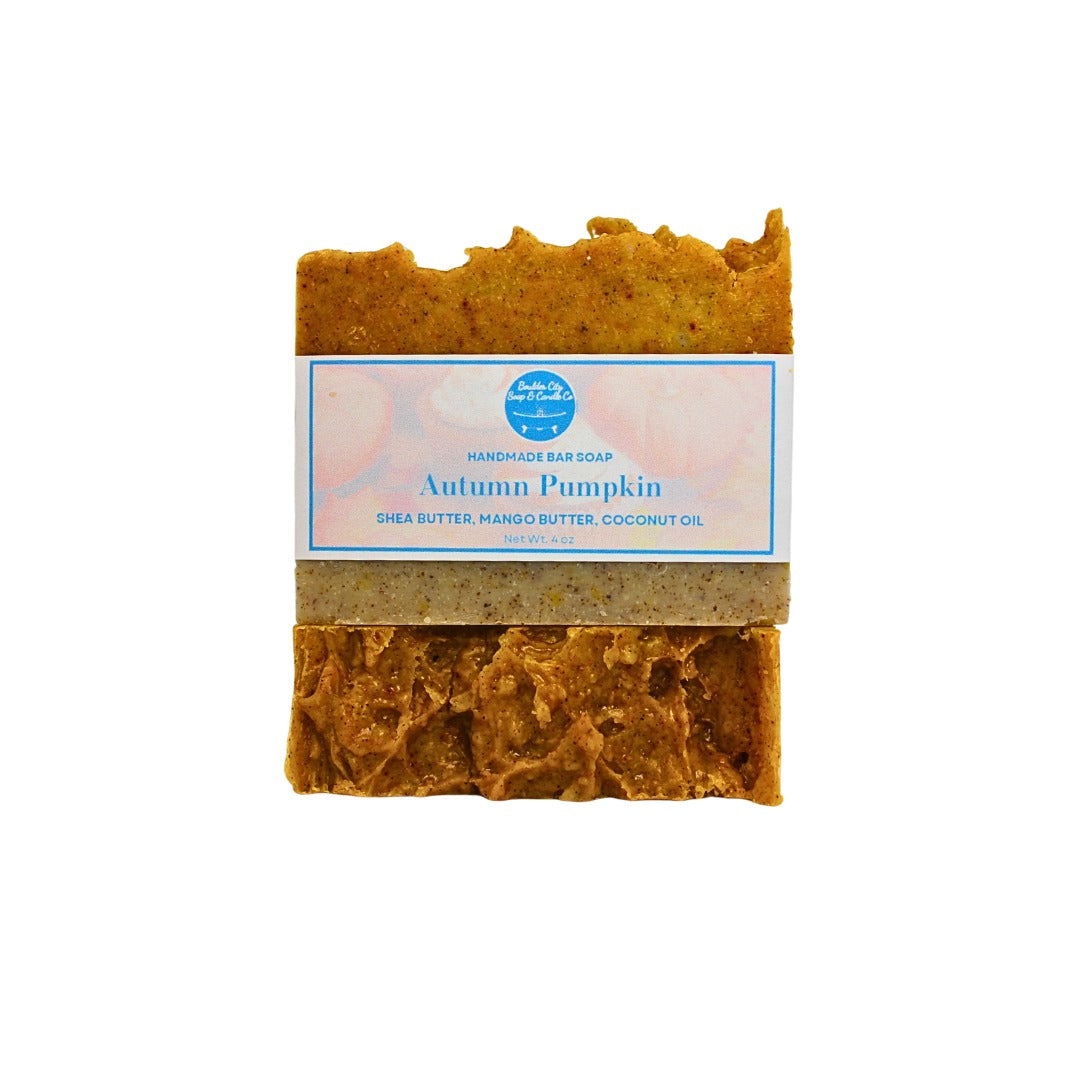 Natural Bar Soap | Autumn Pumpkin | Seasonal | Handmade | 4.0oz | Bouldercitysoap