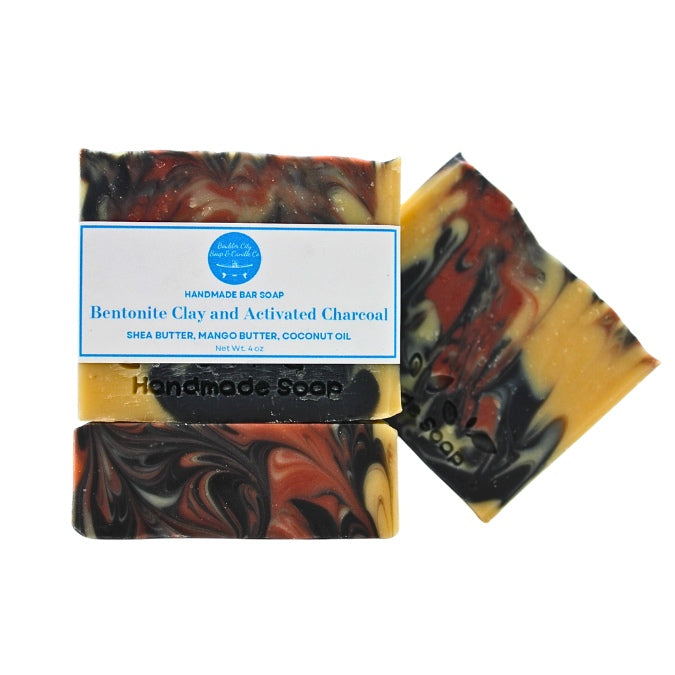 Natural Bar Soap | Bentonite Clay | Activated Charcoal | Detox | Handmade | 4.0oz | Bouldercitysoap  