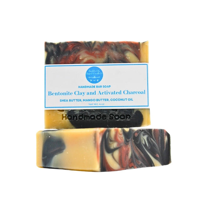 Natural Bar Soap | Bentonite Clay | Activated Charcoal | Detox | Handmade | 4.0oz | Bouldercitysoap  