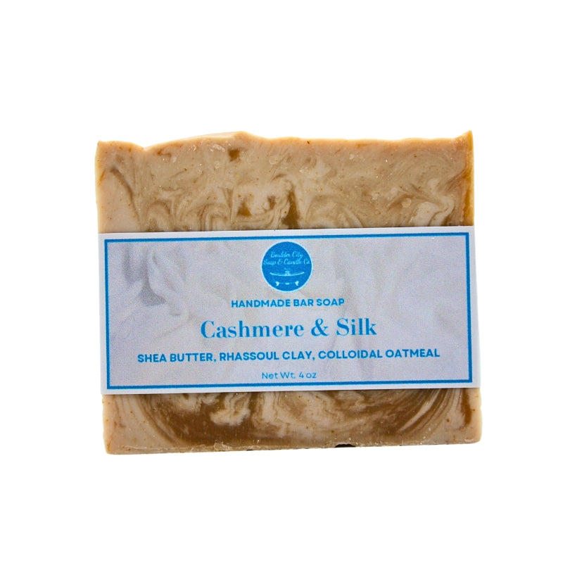 Natural Bar Soap | Cashmere and Silk | Soft & Luxurious | Handmade | 4.0oz | Bouldercitysoap  