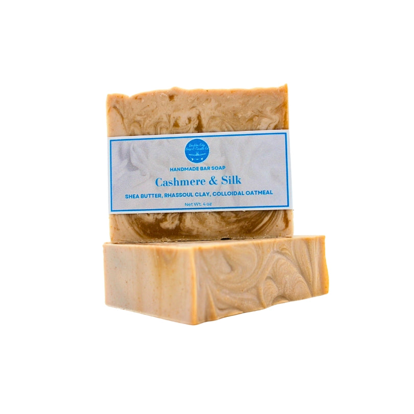 Natural Bar Soap | Cashmere and Silk | Soft & Luxurious | Handmade | 4.0oz | Bouldercitysoap  
