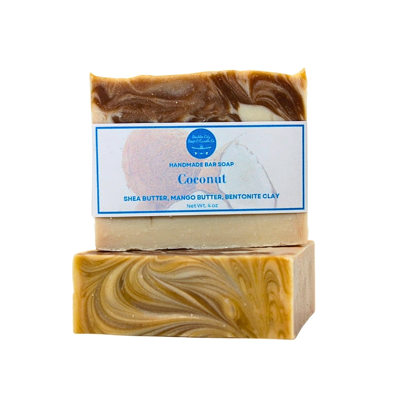 Natural Bar Soap | Coconut | Tropical & Creamy | Handmade | 4.0oz | Bouldercitysoap  
