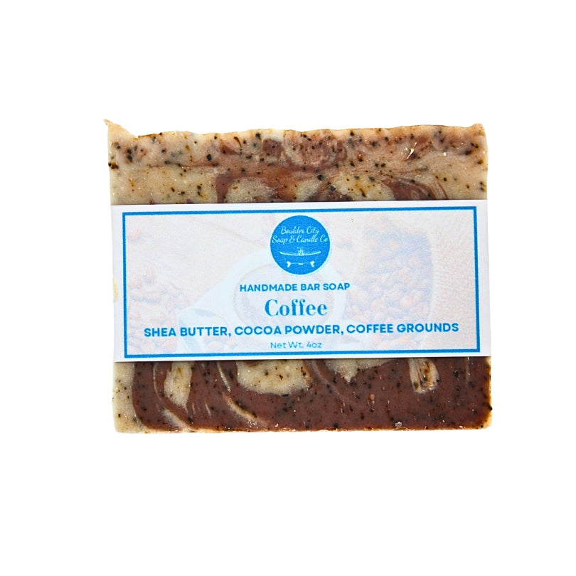 Natural Bar Soap | Coffee | Exfoliating | Energizing | Handmade | 4.0oz | Bouldercitysoap  
