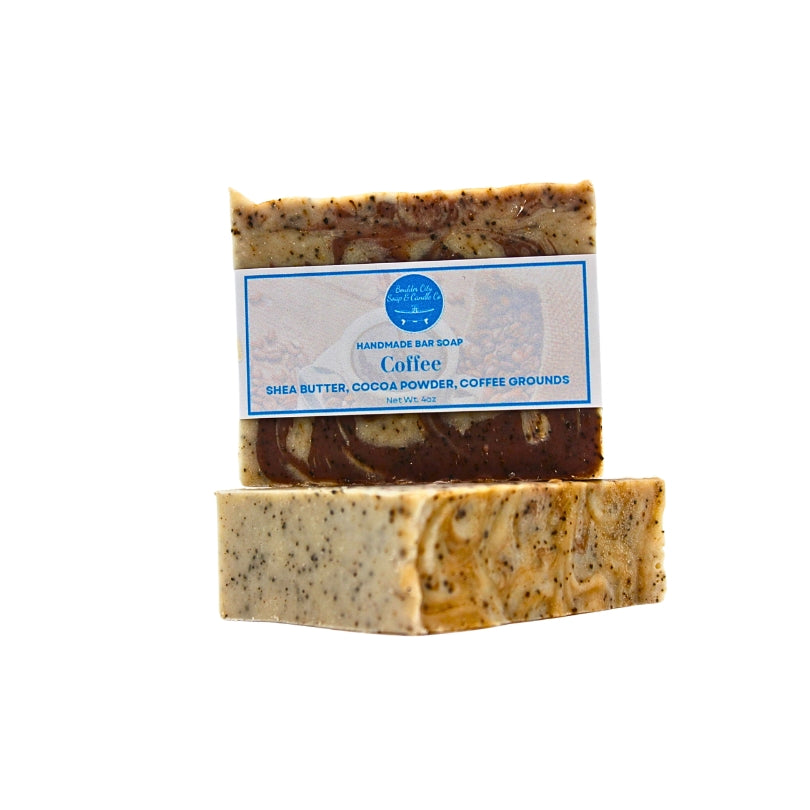 Natural Bar Soap | Coffee | Exfoliating | Energizing | Handmade | 4.0oz | Bouldercitysoap  