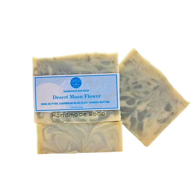 Natural Bar Soap | Desert Moon Flower | Floral & Earthy | Handmade | 4.0oz | Bouldercitysoap  