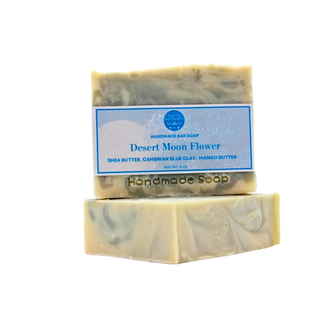 Natural Bar Soap | Desert Moon Flower | Floral & Earthy | Handmade | 4.0oz | Bouldercitysoap  