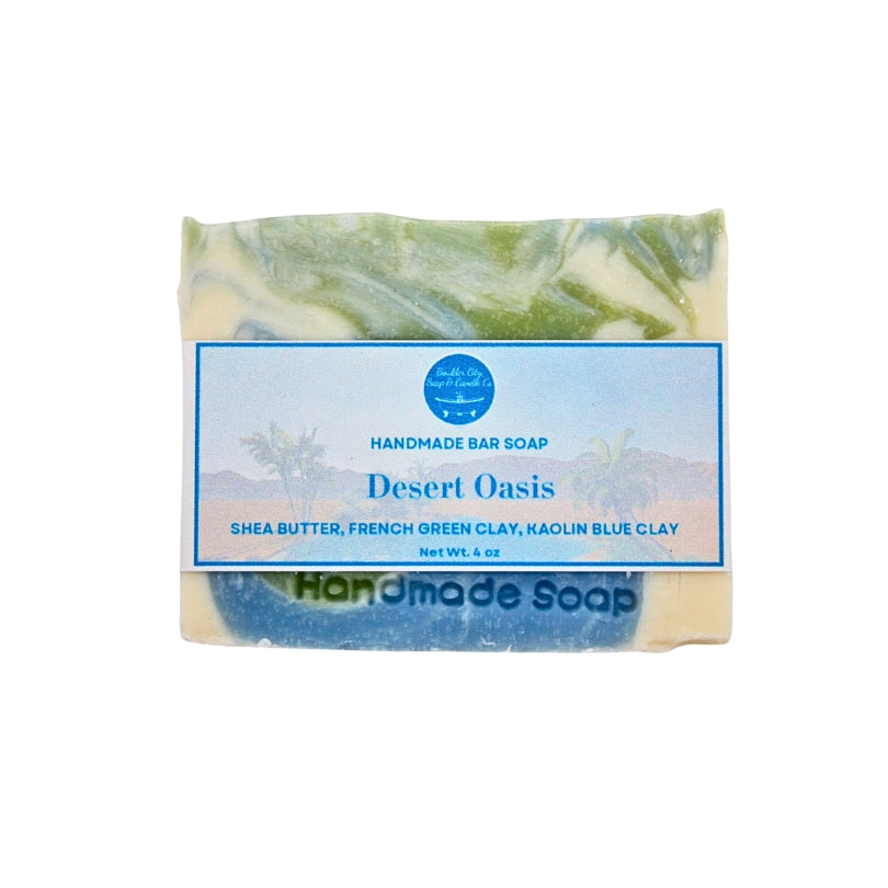 Natural Bar Soap | Desert Oasis | Cool & Refreshing | Handmade | 4.0oz | Bouldercitysoap  