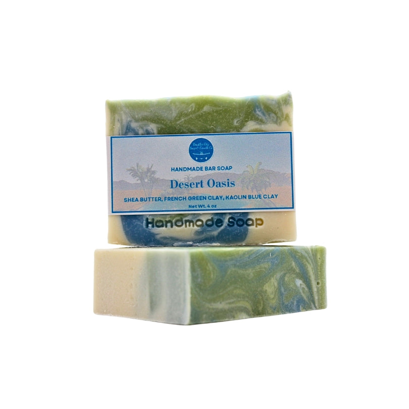 Natural Bar Soap | Desert Oasis | Cool & Refreshing | Handmade | 4.0oz | Bouldercitysoap  