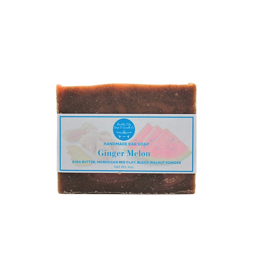 Natural Bar Soap | Ginger | Melon | Spicy & Refreshing | Handmade | 4.0oz | Bouldercitysoap