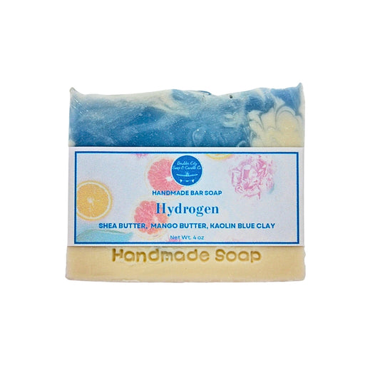 Natural Bar Soap | Hydrogen | Clean & Crisp | Handmade | 4.0oz | Bouldercitysoap  