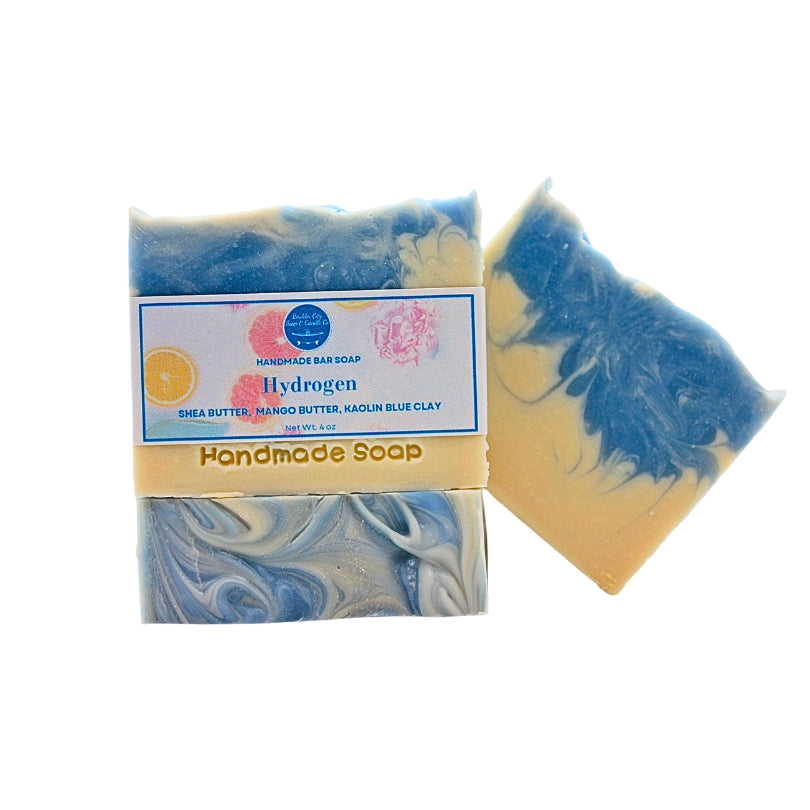 Natural Bar Soap | Hydrogen | Clean & Crisp | Handmade | 4.0oz | Bouldercitysoap  