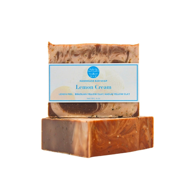 Natural Bar Soap | Lemon Cream | Bright & Smooth | Handmade | 4.0oz | Bouldercitysoap  