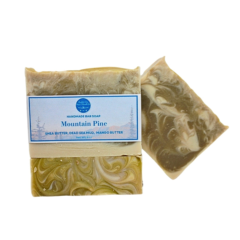Natural Bar Soap | Mountain Pine | Fresh & Woodsy | Handmade | 4.0oz | Bouldercitysoap  
