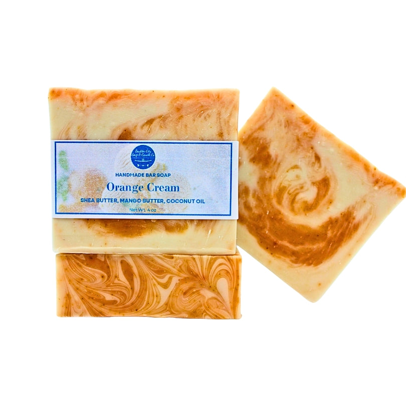 Natural Bar Soap | Orange Cream | Citrus & Sweet | Handmade | 4.0oz | Bouldercitysoap  