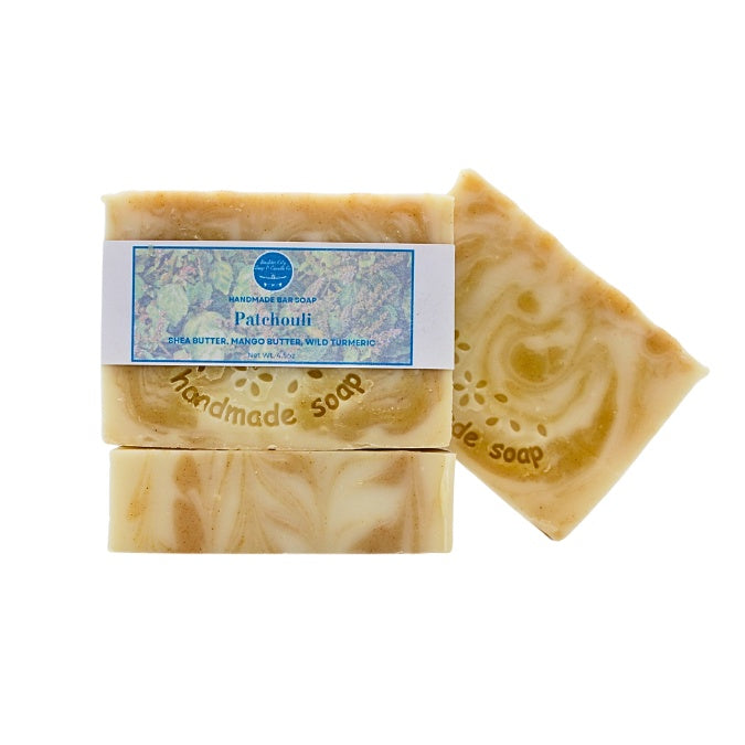 Natural Bar Soap | Patchouli | Earthy | Handmade | 4.0oz | Bouldercitysoap  