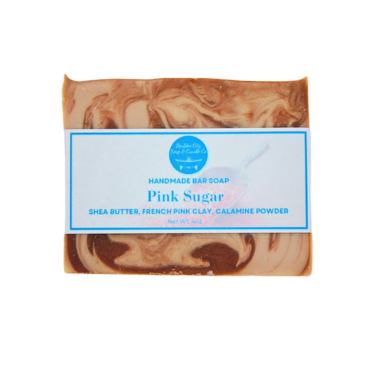 Natural Bar Soap | Pink Sugar | Sweet & Playful | Handmade | 4.0oz | Bouldercitysoap  