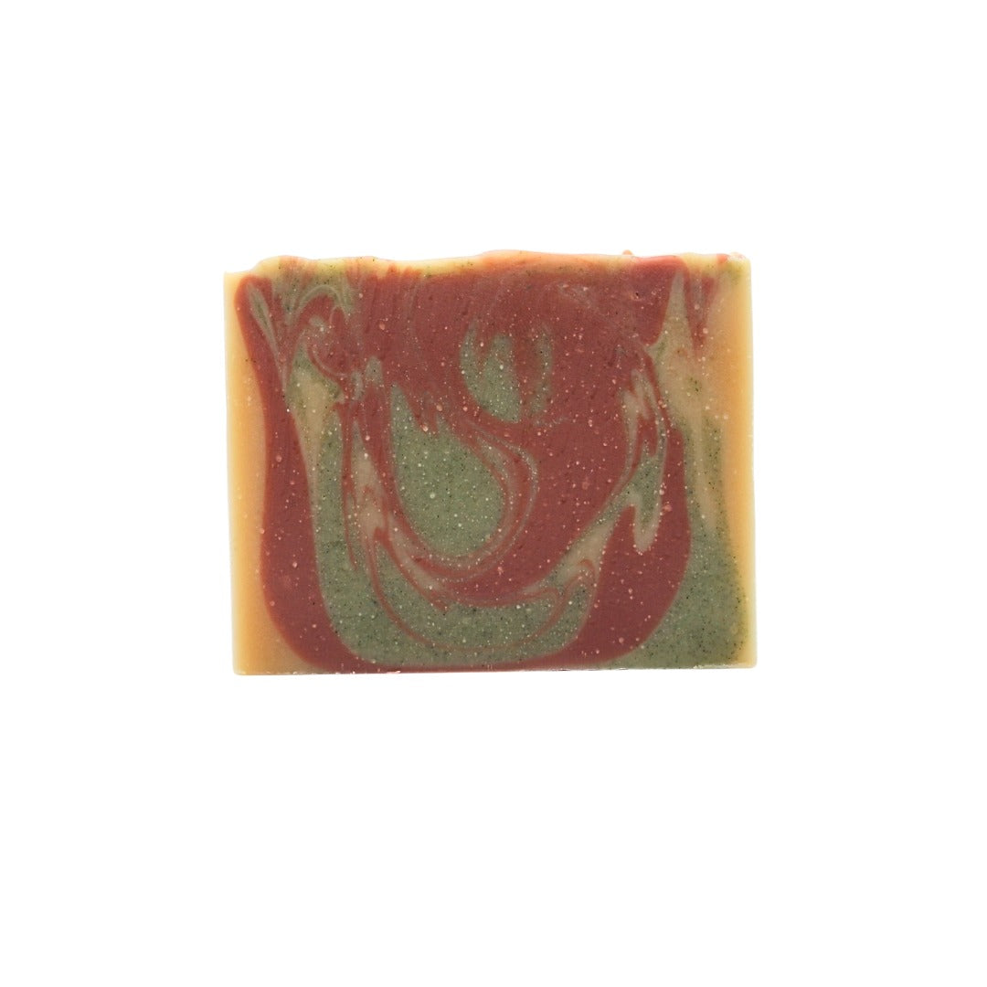 Natural Bar Soap | Skin Restore | Candy Cane | for Mature Skin | Cool Peppermint | Seasonal | Handmade | 4.0oz | Bouldercitysoap