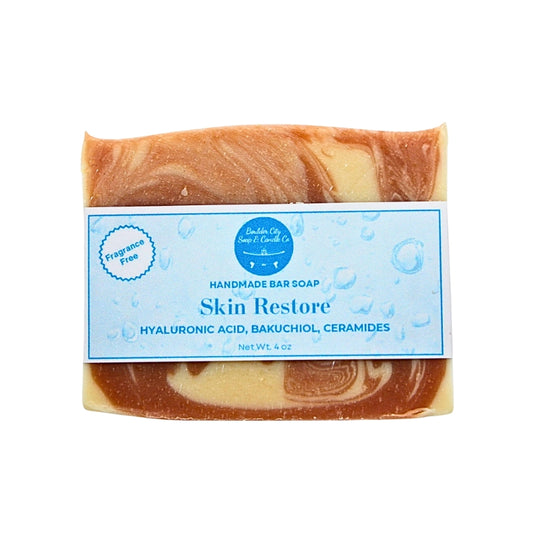 Natural Bar Soap | Skin Restore | Fragrance Free | Gentle Care | Handmade | 4.0oz | Bouldercitysoap  