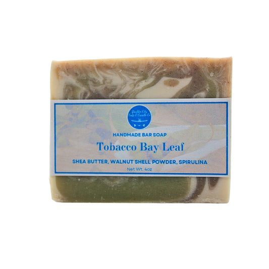 Natural Bar Soap | Tobacco | Bay Leaf | Smoky & Herbal | Handmade | 4.0oz | Bouldercitysoap 