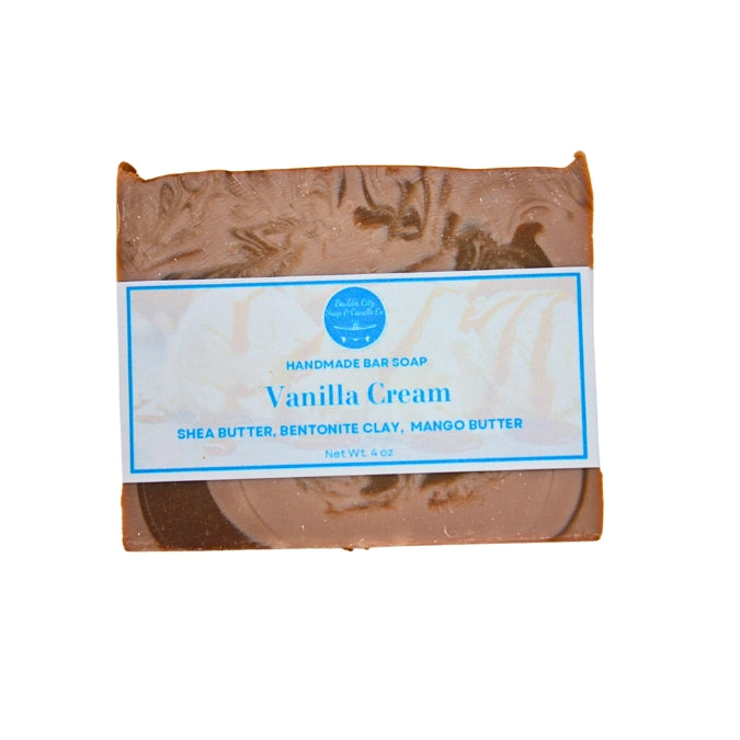 Natural Bar Soap | Vanilla Cream | Warm & Comforting | Handmade | 4.0oz | Bouldercitysoap  
