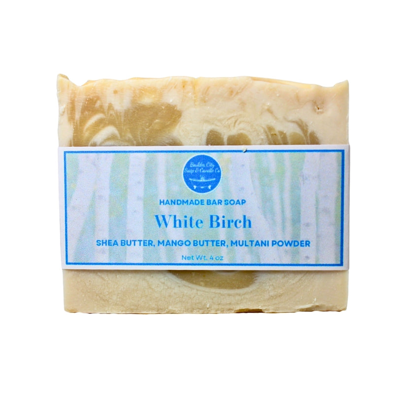 Natural Bar Soap | White Birch | Crisp & Clean | Handmade | 4.0oz | Bouldercitysoap  