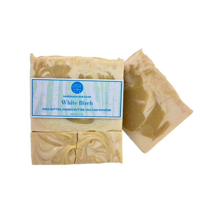 Natural Bar Soap | White Birch | Crisp & Clean | Handmade | 4.0oz | Bouldercitysoap  