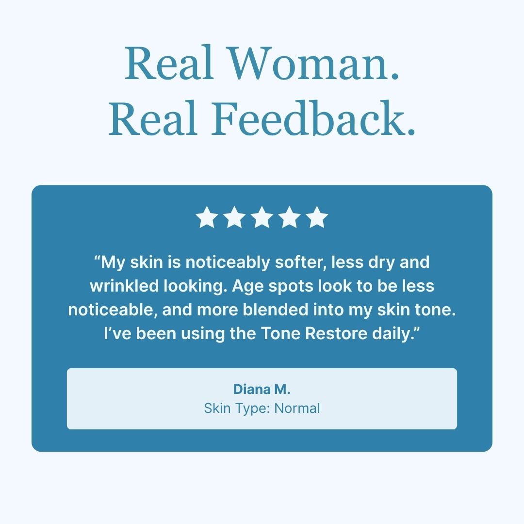 Tone Restore dark spot soap verified customer review - Karen N surprised a soap outperforms lotion and cream
