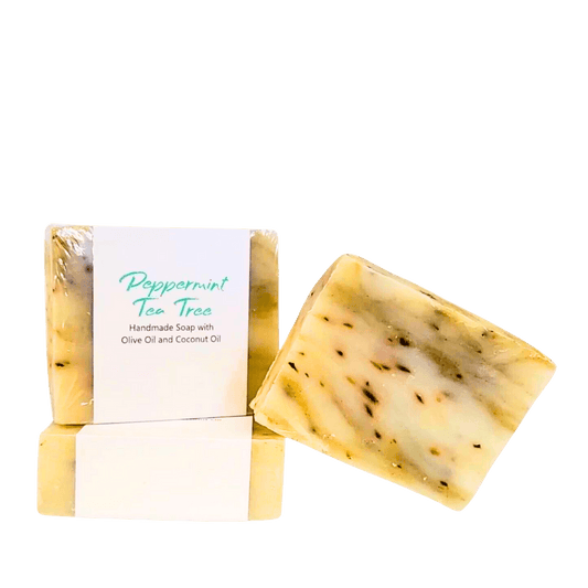 Natural Bar Soap | Peppermint Tea Tree | Bouldercitysoap | Handmade | 4oz