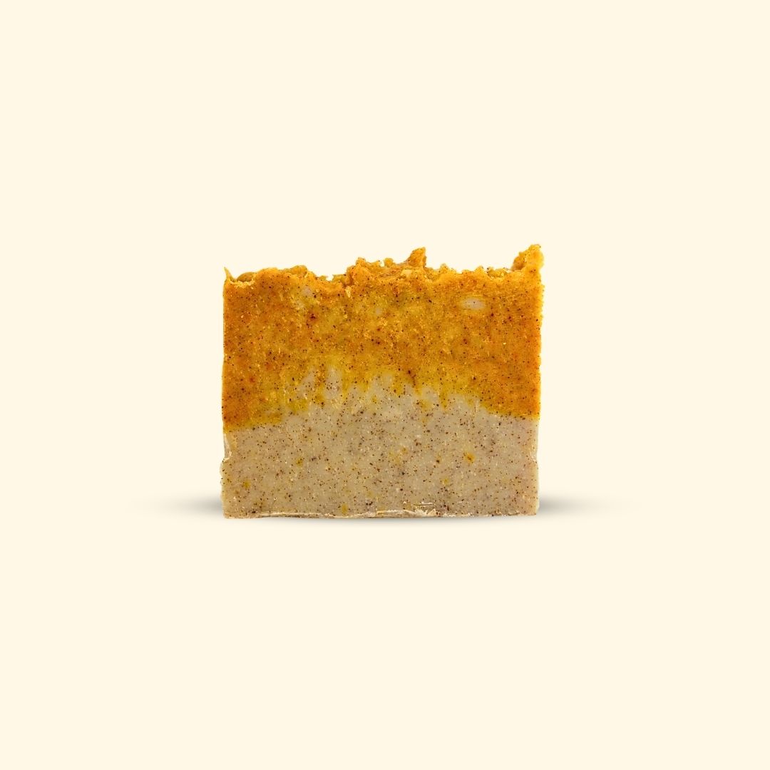 Natural Bar Soap | Autumn Pumpkin | Turmeric Walnut Shell Exfoliant | Handmade | Cold Process | Bouldercitysoap