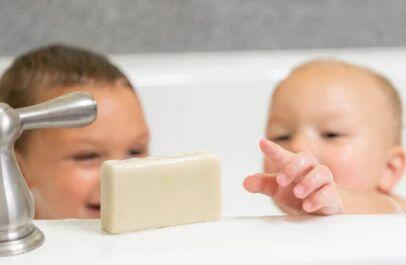 Babies rely on goat's milk | handamde | Farm-Fresh |  Natural Oatmeal Milk & Honey Soap