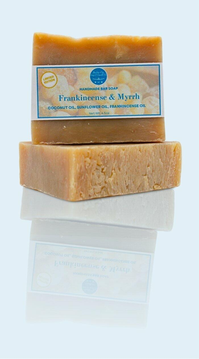 Natural Bar Soap | Frankincense & Myrrh | LIMITED-EDITION | Natural | Clean | Handmade | 4.5oz | Bouldercitysoap