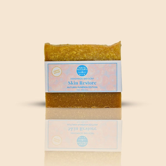 Natural Bar Soap | Skin Restore | Autumn Pumpkin Limited Edition | Seasonal | Handmade | 4.0oz | Bouldercitysoap