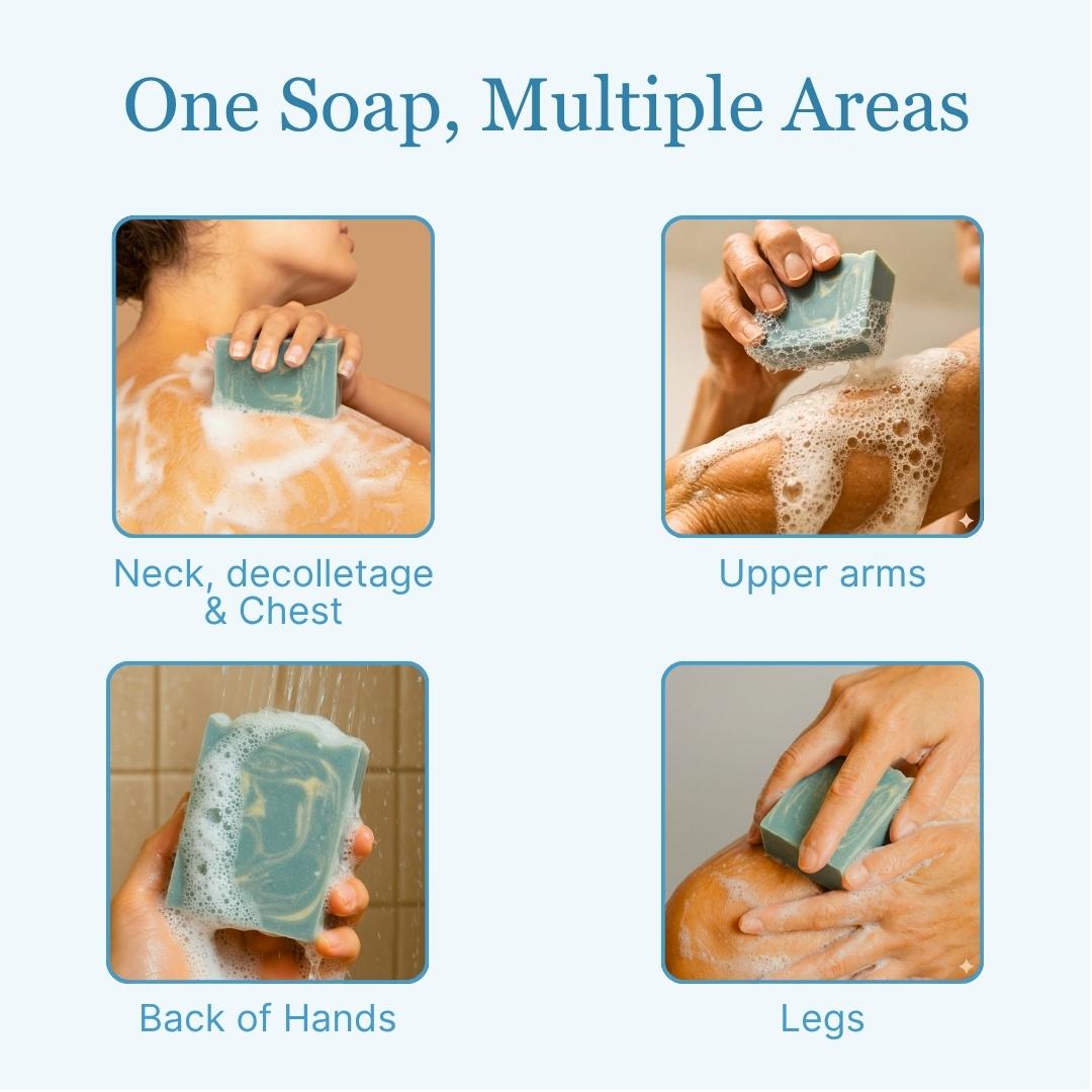 Skin Restore V.3 Fragrance Free | One Soap Multiple Areas | Neck Decolletage Chest Arms Hands Legs | All-Over Body Care